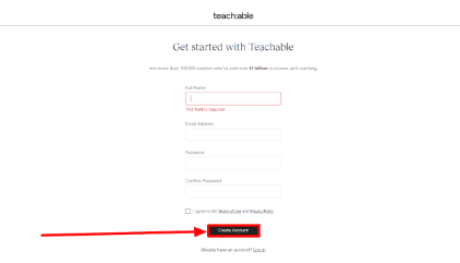 Create A New Teachable Account 